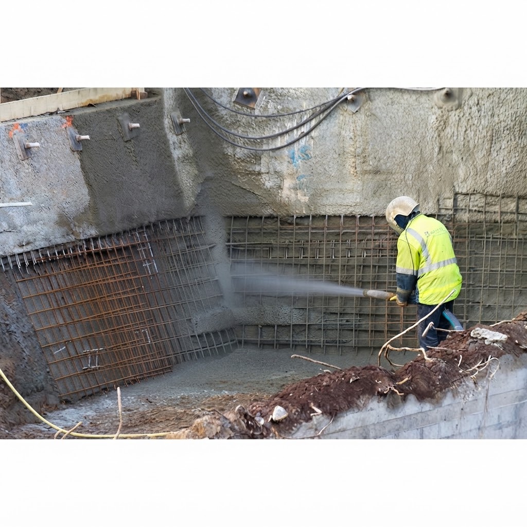 Top Basement Guniting Work in India by Morya Group of Industries